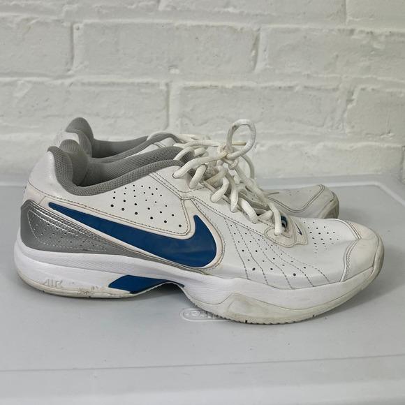Nike Men's Cross Training Footwear Sneaker Lace Up White/Blue Size 9 - Picture 1 of 6